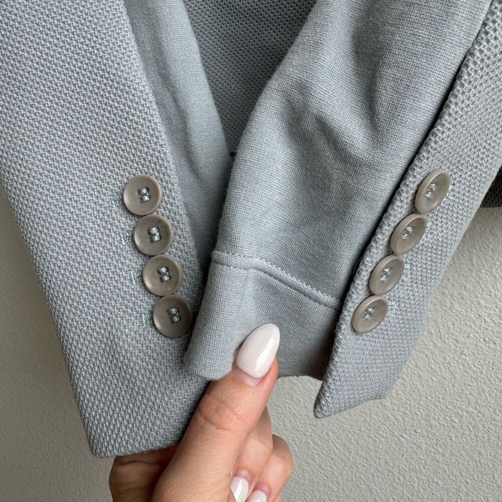BCBGMAXAZRIA Gray Blue Pant Suit Trouser Office Career Two Piece Size XXS - Picture 9 of 12